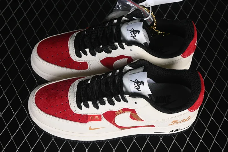 All categories Nk Air Force 1 Air Force series Nk Air Force 1 Low Air Force low-top Nike Air Force 1'07 Low gilt Year of the Horse Air Force 1 low-top casual sneakers XL1982-334